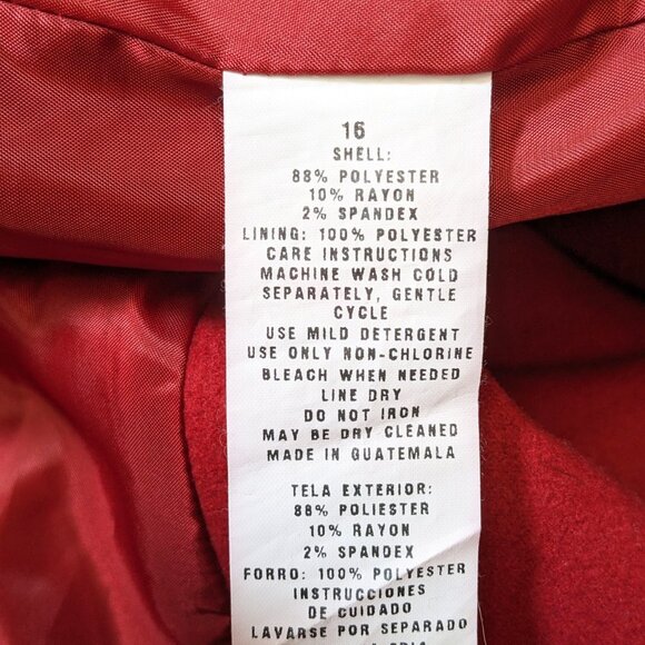 ROTHCHILD Long Wool-Blend Military-Style Trench Coat w/ Belt - Picture 7 of 7